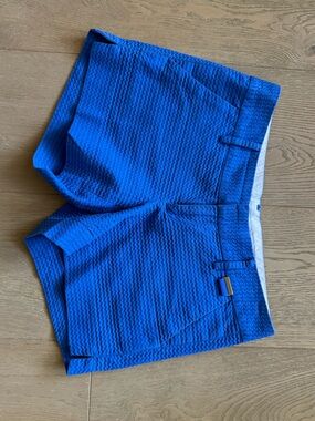 Lilly Pulitzer Royal Blue Callan Textured Shorts